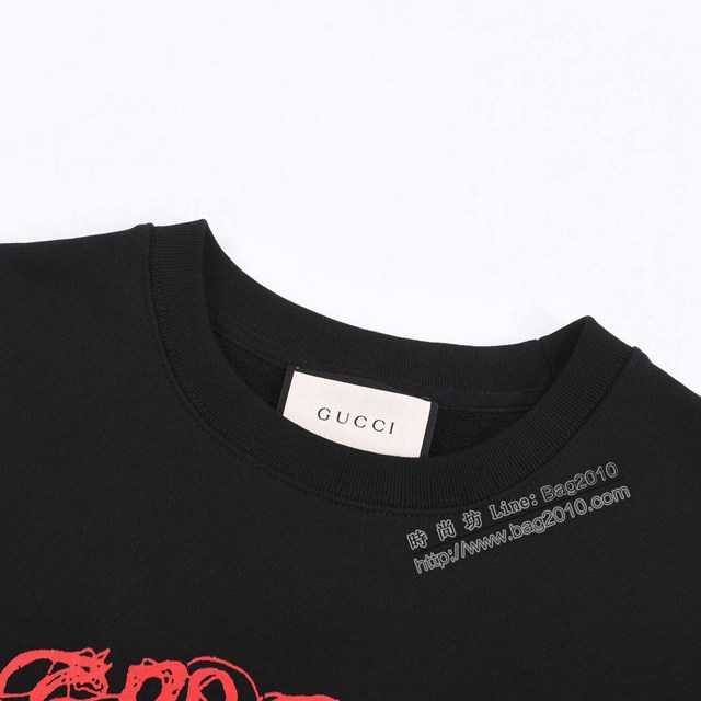 Gucci古奇專櫃古馳2023FW新款印花圓領衛衣 男女同款 tzy3067